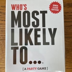 “Who's Most Likely To... Kinda Clean Family Edition” -A Party Game *NEW & SEALED